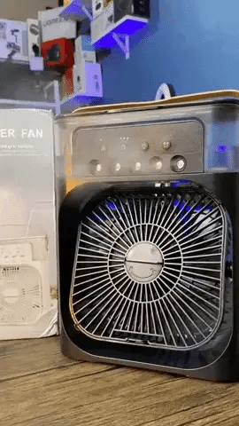 Ventilador Portatil Con Humidificador